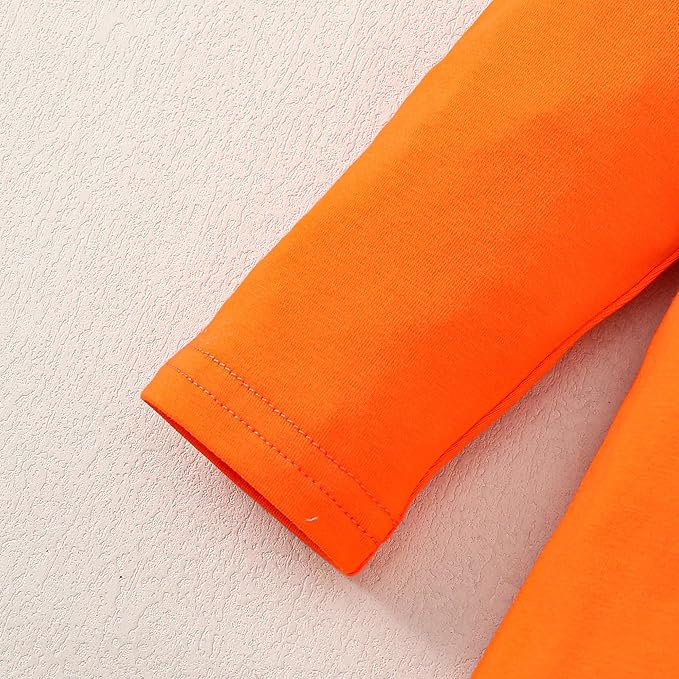 LYSMuch Toddler Baby Girls Long Sleeve Ruffle T Shirt Kids Casual Plain Solid Top Blouse T-Shirt Undershirt