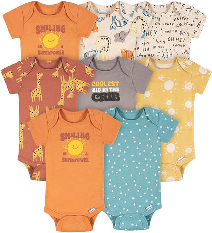 Onesies Brand unisex-baby 8-pack Short Sleeve Mix & Match Bodysuits