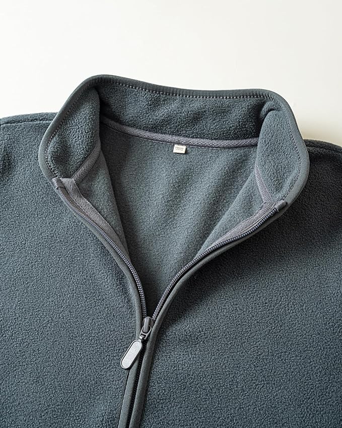 Toddler Fleece Jacket Kids Lightweight Outerwear Boys Girls Long Sleeve Fall Spring Coat 2-12 Years