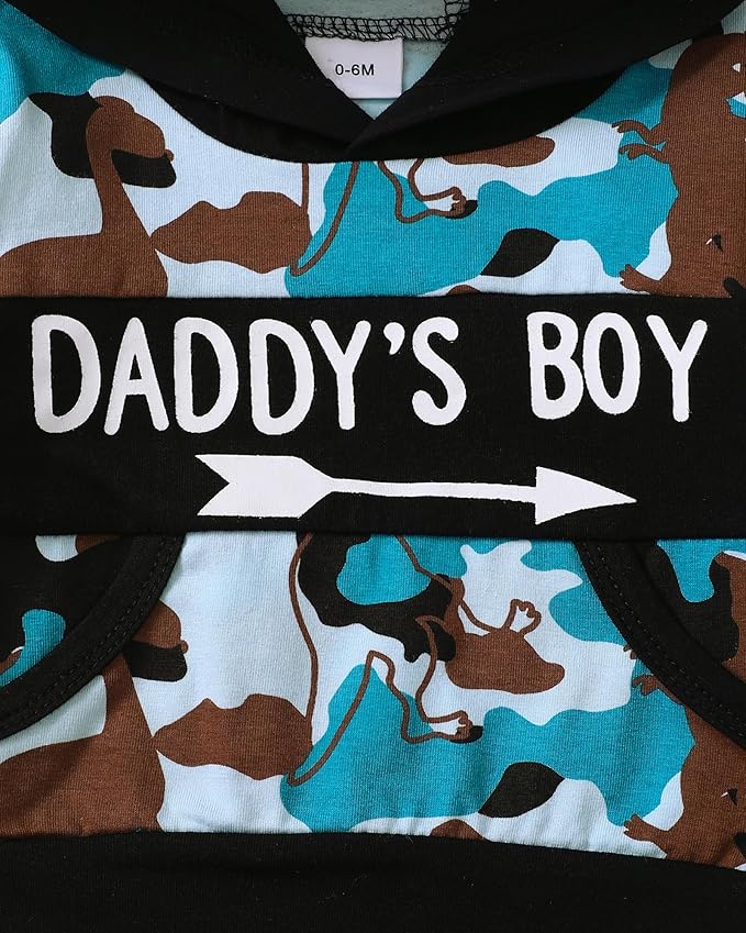 Toddler Baby Boy Clothes Infant Newborn Boy Outfit Long Sleeve Hoodie Sweatshirt Pants Fall Winter Clothes Set