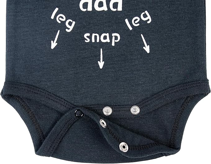 Cnins Funny Baby Bodysuit & Daddy Matching Cotton Outfit for Wild One 1st Birthday, Unisex Newborn Infant Clothes 0-24M