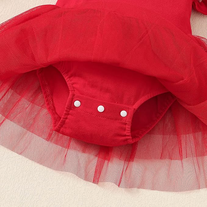 Baby Girl Clothes Infant Ruffle Sleeve Romper Dress Newborn Solid Tutu Skirt Sets Jumpsuit Headband Outfit