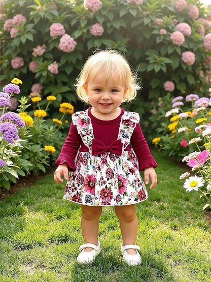 Aalizzwell Infant Baby Girls One Piece Romper Dress with Hat 0-18 Months