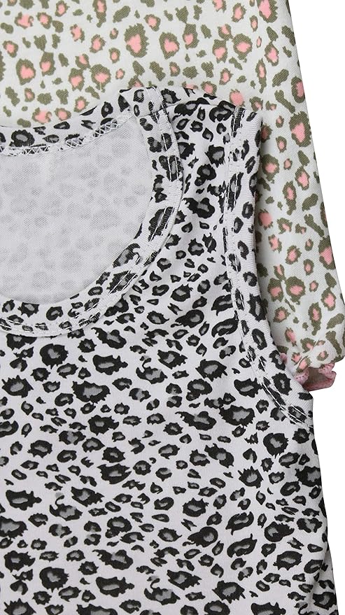 ToBeInStyle Girl's 4 Pack Ruffle Hem Cotton Tank Tops