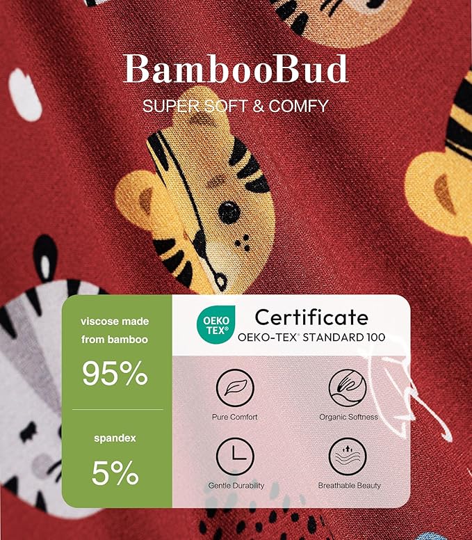 Baby Footie Romper Pajamas Unisex Newborn Infant Pjs Soft Rompers Viscose from Bamboo Sleepwear