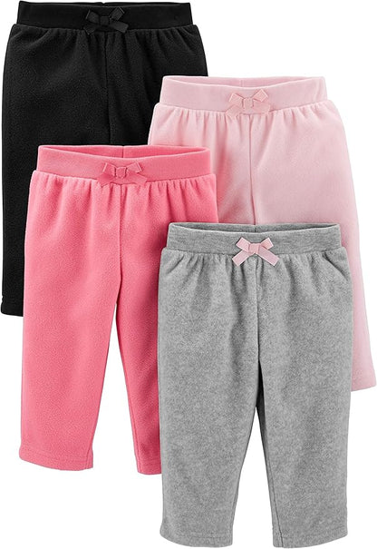 Simple Joys by Carter's Baby-Girls 4-Pack Fleece PantsCasual Pants