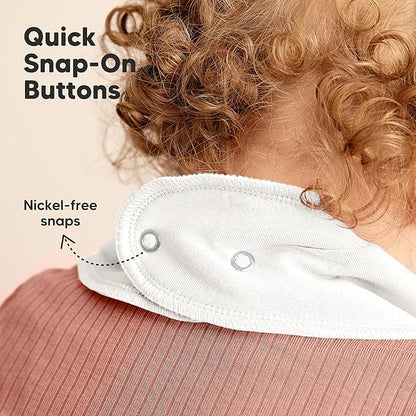 KeaBabies 8-Pack Organic Baby Bandana Bibs for Girls - Super Absorbent Triangle Baby Bibs for Drooling and Teething Infant, 100% Cotton Extra Soft for Newborn, Infant 0-36 Months (Spring)