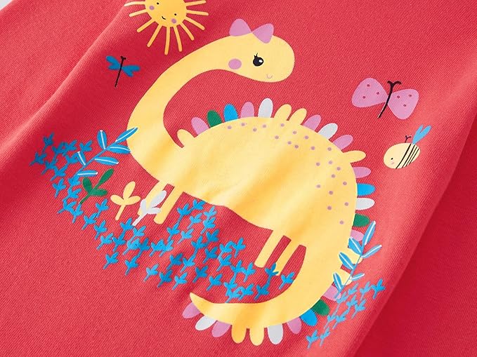 Babyroom Girls Matching Doll&Toddler 4 Piece Cotton Pajamas Toddler Christmas Sleepwear