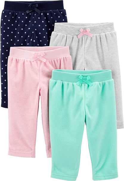 Simple Joys by Carter's Baby-Girls 4-Pack Fleece PantsCasual Pants