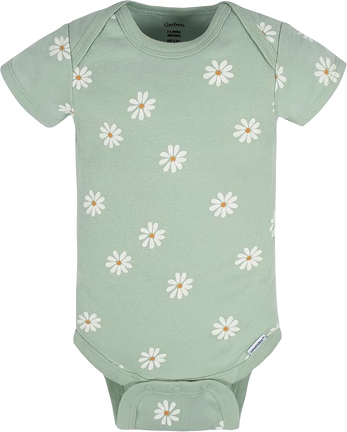 Gerber baby-girls 8-pack Short Sleeve Onesies Bodysuits