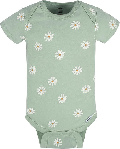 Gerber baby-girls 8-pack Short Sleeve Onesies Bodysuits