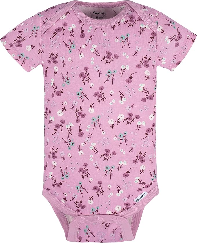 Gerber Unisex Baby 5-Pack Short-Sleeve Onesies