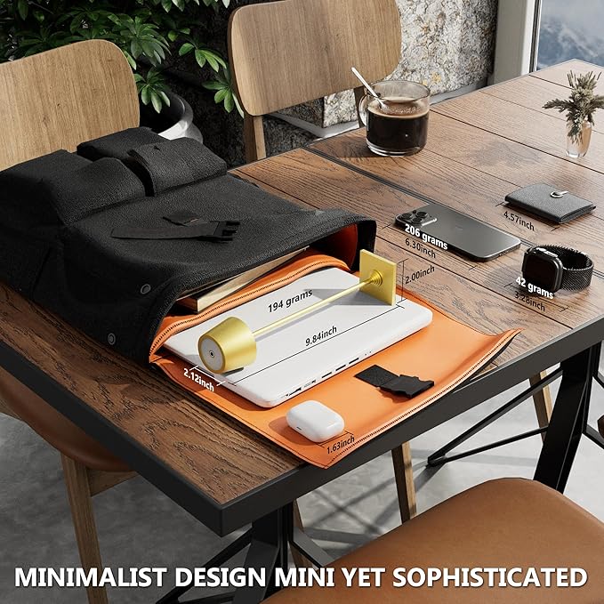 Compact Cordless Table Lamp, Rechargeable LED Night Light, Dual Light Source (RGB Top & Warm Bottom), Touch Control & Timer, Metal Lamp for Bedroom & Kids Room (Golden 1-Pack)