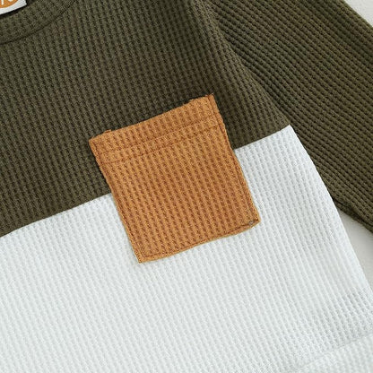 Murnouche Toddler Baby Boy Fall Winter Outfits Letter Crewneck Sweatshirt Casual Pants 2Pcs Clothes Set