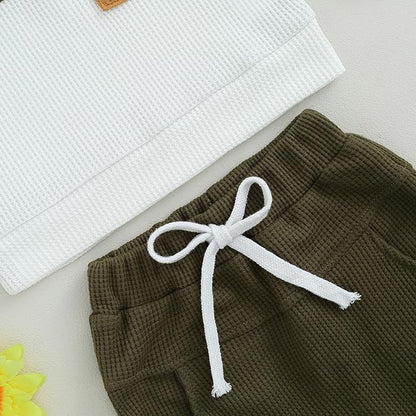 Murnouche Toddler Baby Boy Fall Winter Outfits Letter Crewneck Sweatshirt Casual Pants 2Pcs Clothes Set