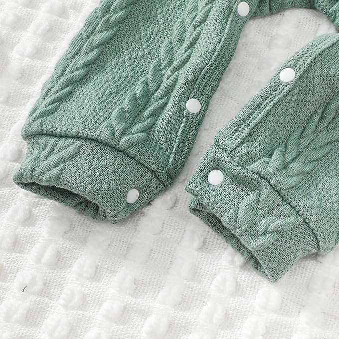 Infant Baby Girl Clothes Newborn Girl Romper Fall Winter Outfit Ruffle Long Sleeve Jumpsuit Romper Cute Baby Girl Outfit