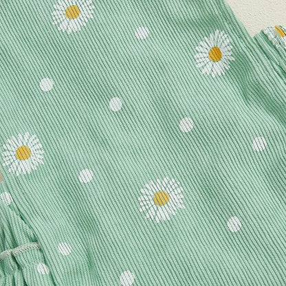 Thorn Tree Baby Girl Summer Clothes Newborn Outfit Ruffle Romper Infant Baby Dress Bow Headband Solid Cute Outfits Girls