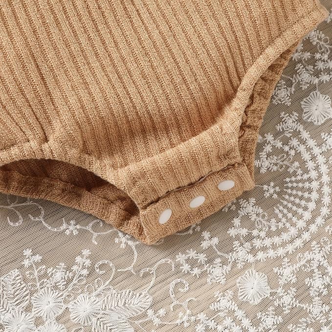 GRNSHTS Newborn Baby Girl Clothes Ruffle Rompers Toddler Fall Outfits for Girls Set Little Girl Fall Winter Clothing