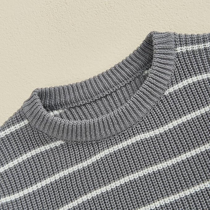 Mommy and Me Sweater Matching Family Outfit Long Sleeve Knit Sweater Pullover Mom and Baby Clothes