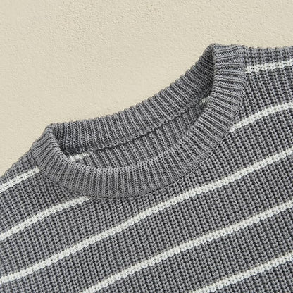 Mommy and Me Sweater Matching Family Outfit Long Sleeve Knit Sweater Pullover Mom and Baby Clothes