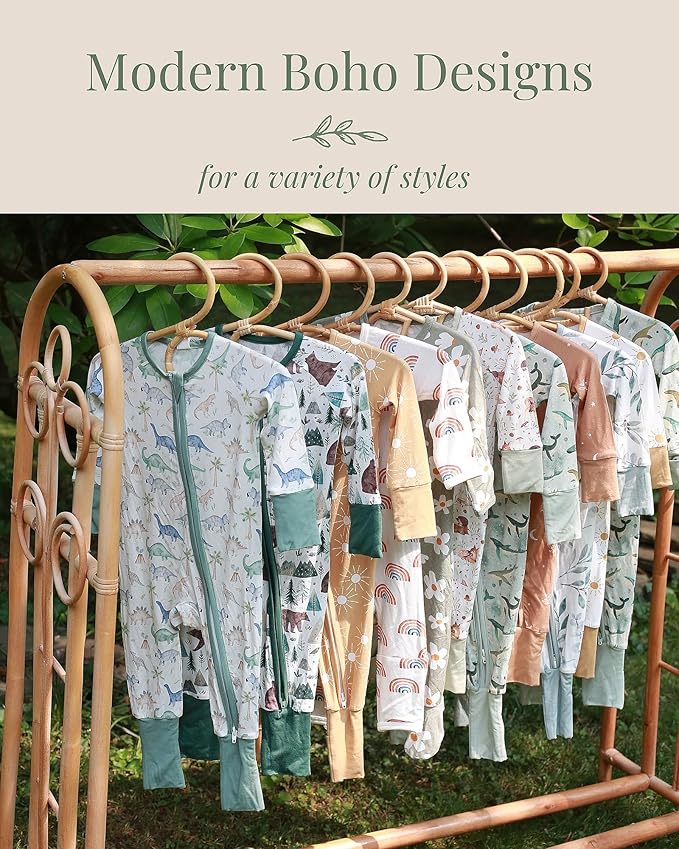 Miaoberry Pajama for Baby Boys & Girls – Viscose from Bamboo Sleepwear, 2-Way Zipper