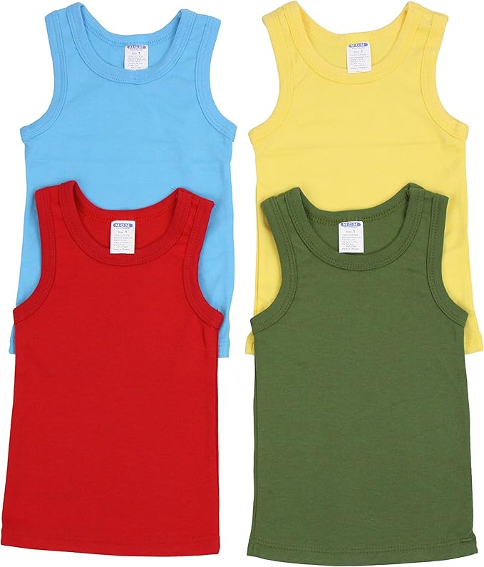 ToBeInStyle Boy's Pack of 4 Tank Tops