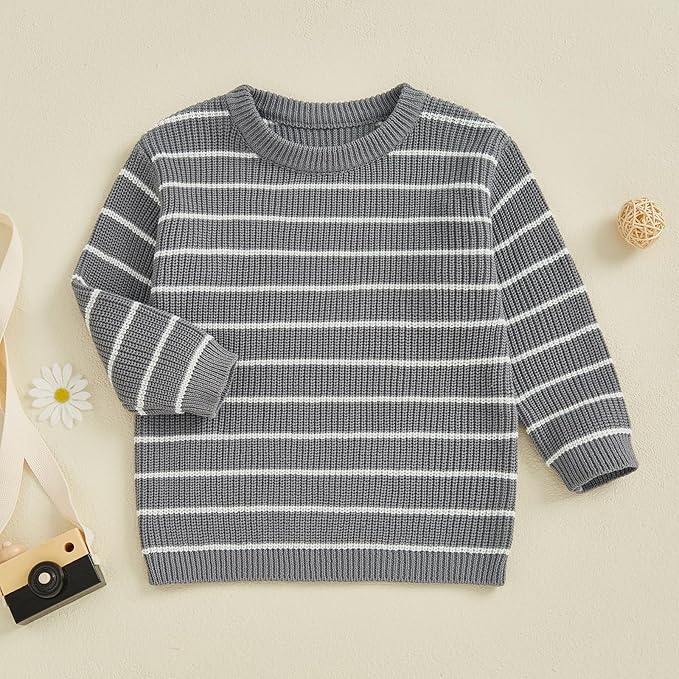 Mommy and Me Sweater Matching Family Outfit Long Sleeve Knit Sweater Pullover Mom and Baby Clothes