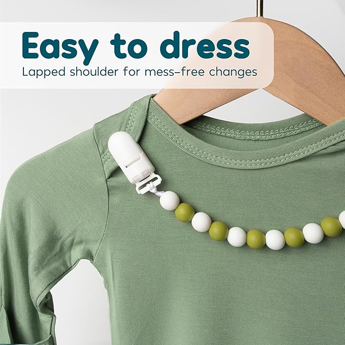 2PK Ultra Soft Knotted Newborn Sleep Gown for Baby Girls Boy- Coming Home Hospital Outfit with Hat, Bow, Clip & Drool Bib Set