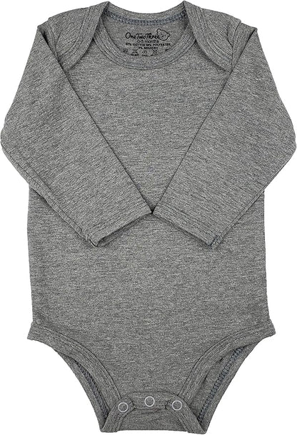 123 Bear Baby Cotton Spandex Long-Sleeve bodysuits unisex boy girl