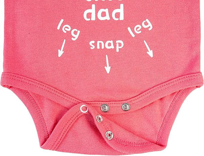 Cnins Funny Baby Bodysuit & Daddy Matching Cotton Outfit for Wild One 1st Birthday, Unisex Newborn Infant Clothes 0-24M