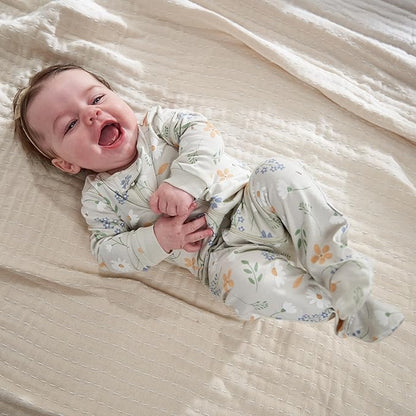 Gerber baby-girls 4 Pack Sleep N' Play Footie