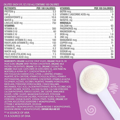 Earth's Best Organic Sensitivity Infant Formula, Babies 0-12 Months, Reduced Lactose, Iron, Omega-3 DHA, Omega-6 ARA, Organic Baby Formula, 21 Ounce Container