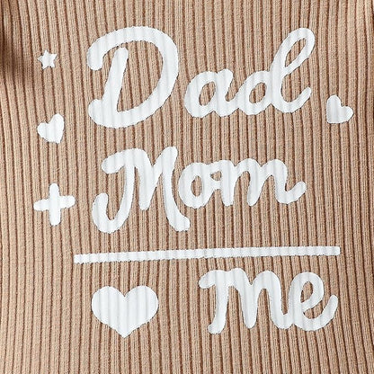 ChuYuKu Baby Girls Newborn Long Sleeve Romper Infant Winter Clothes Floral Pants Outfits with Headband & Mittens 0-6M