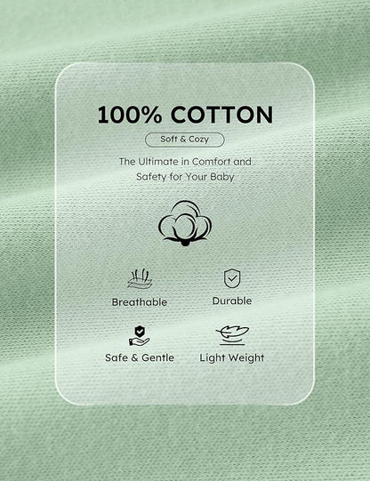 Yoofoss Baby Pajamas 100% Organic Cotton Baby Sleepers for Newborn 0-3 3-6 6-9 Months Boys Girl Clothes 3pcs Footed PJs