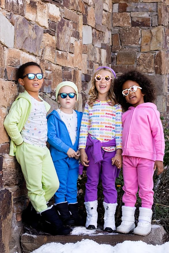 monica + andy Sporty Sweatsuit, 100% Organic Cotton Clothes for Boys & Girls, Outfit Sizes For Kids, Toddler & Infant