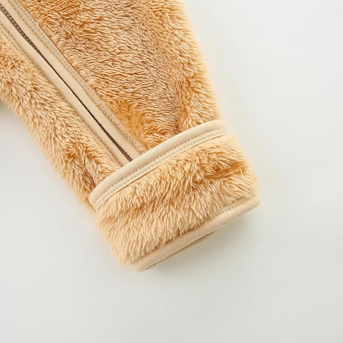 Baby Romper Infant Hooded Jumpsuit Long Sleeve Footed Onesie Outwear Outfits