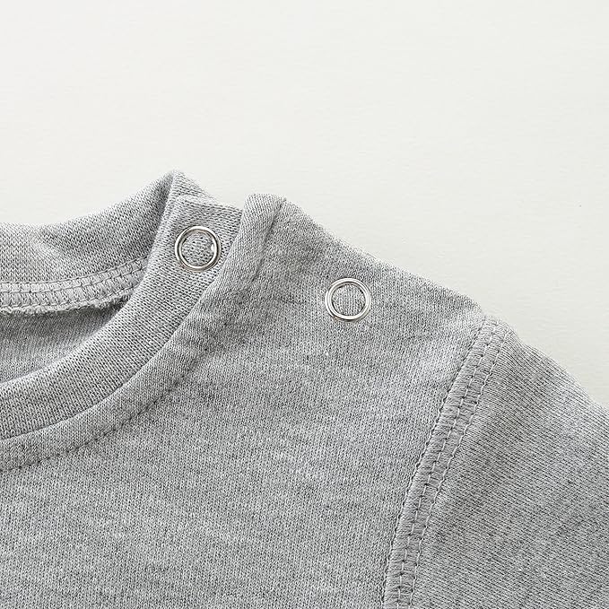 Baby Multicolor Short Sleeve T-Shirt Tee Summer Solid 100% Cotton Basic Clothes