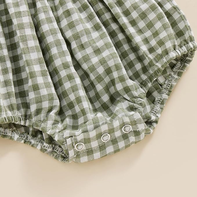 Newborn Baby Girl Bodysuit Sleeveless Halter Frill Romper One-piece Jumpsuit with Headband Summer Clothes Set