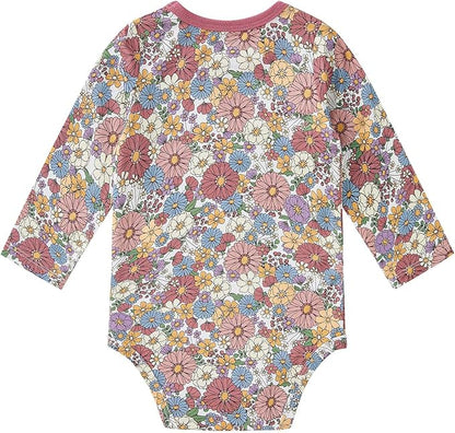 pureborn Baby Girls Boys Bodysuit Super Soft Cotton Romper 0-24 Months