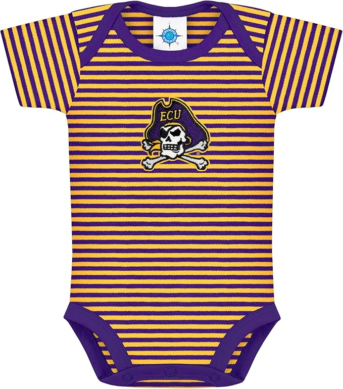 Creative Knitwear College Baby NCAA Infant Striped Bodysuit