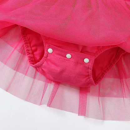 Baby Girl Clothes Infant Ruffle Sleeve Romper Dress Newborn Solid Tutu Skirt Sets Jumpsuit Headband Outfit