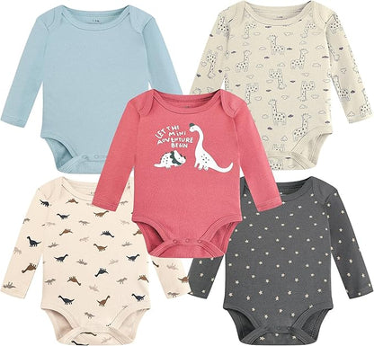 Baby Newborn Layette 10-Piece Clothing Sets Soft Cotton Bodysuits Pants Sets for Baby Boys Girls Toddler Unisex