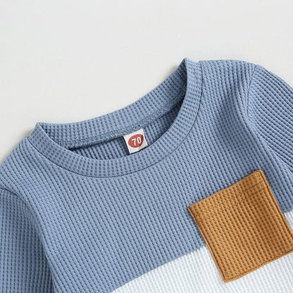 Murnouche Toddler Baby Boy Fall Winter Outfits Letter Crewneck Sweatshirt Casual Pants 2Pcs Clothes Set