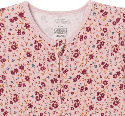 Modern Moments by Gerber unisex-baby Hacci Footless Pajamas