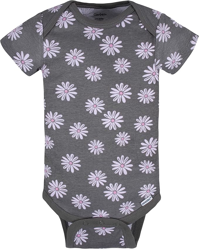 Gerber baby-girls 8-pack Short Sleeve Onesies Bodysuits