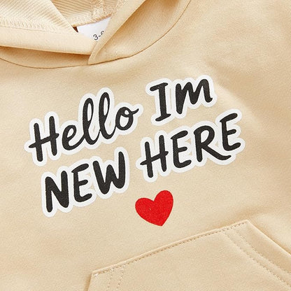 Thorn Tree Baby Boy Valentines Outfit Hooded Sweatshirt Bubble Romper Newborn Sweater Infant Onesie Hoodie