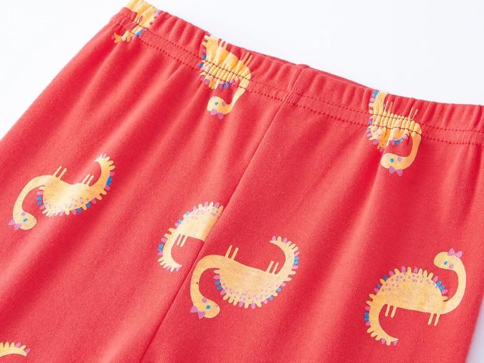 Babyroom Girls Matching Doll&Toddler 4 Piece Cotton Pajamas Toddler Christmas Sleepwear