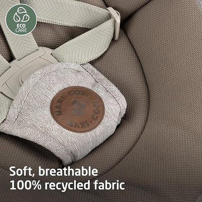 Maxi-COSI Cassia Smart Baby Swing for Infants, Portable Foldable Swing with Music, 360 Rotation, 5 Speeds, 12 Melodies, EcoCare Fabric, Auto Motion Sensor, 2 Reclines, Truffle