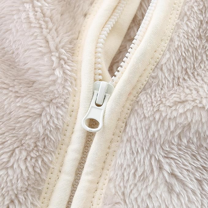 Baby Romper Infant Hooded Jumpsuit Long Sleeve Footed Onesie Outwear Outfits