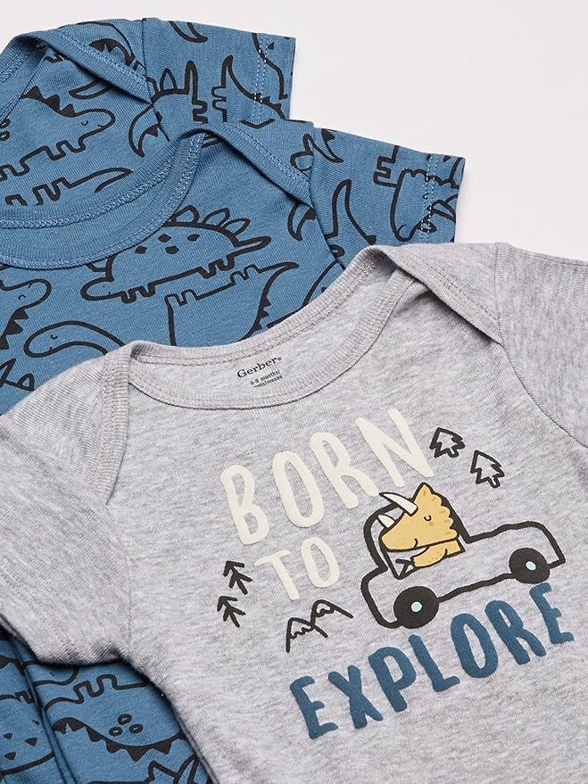 Gerber unisex-baby 8-pack Short Sleeve Onesies Bodysuits